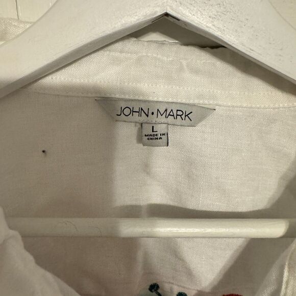 JOHN MARK FESTIVAL INDIE FLORAL TIE DYE BUTTON DOWN SZ L - Picture 3 of 4